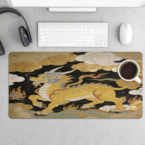 Tapis de bureau antidérapant résistant à l'eau pour protéger la table des rayures de clavier - 5