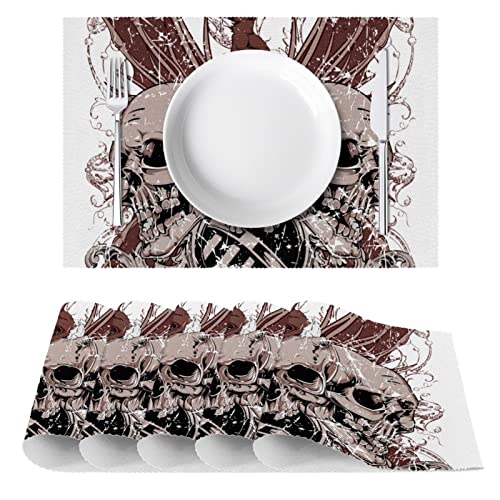 Set de table squelette pour protéger la table des plats chauds lot de 6 - 3