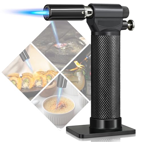 Consejos para Comprar Soplete de Cocina Walmart los 5 más buscados. 48 Wanbro Encendedor de Antorcha de Cocina, Encendedores Recargables de Butano con Llama de Chorro Ajustable, Soplete de Operación con Una Mano para Cocinar, BBQ, Hornear, Crema...