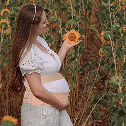 Accubio Maternity Belly Bands, Belly Band Pregnancy Support, Pelvic Support Bands, Adjustable Maternity Belt, 3 In 1 Pregnancy Back Brace For All Stages, Relieve Waist Back Hip Pain(L) #TOP6