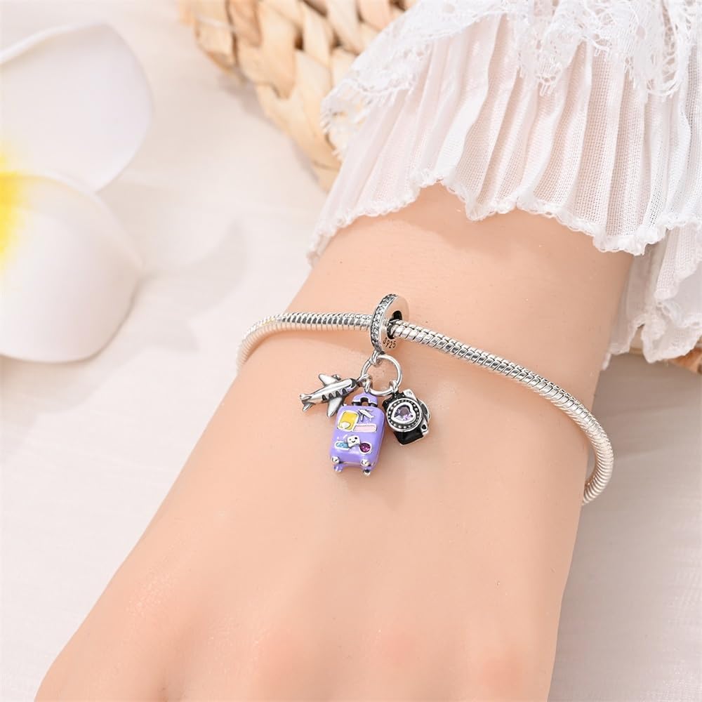 925 sterling silver bracelet necklace pendant, women's jewelry, a charming pendant suitable for matching the original bracelet, perfect for parties, birthdays, and as a jewelry gift - Image 5