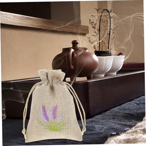 6 bolsas de saquitos vacíos de lavanda de lino miniatura 6