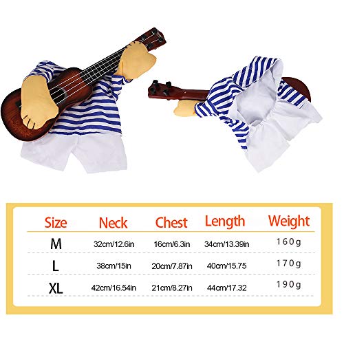 KEISL Thin Cut Funny Cat Guitarist Transforms into Pet Clothing