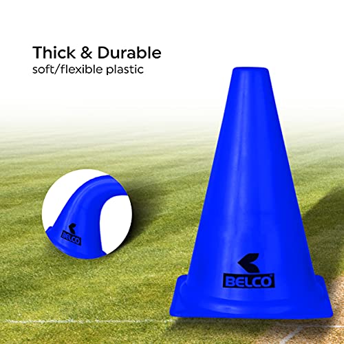 Image of BELCO Sports 6 Inch Cones Pack 6,20 Space Markers Agility Combos