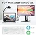 iClever GK03 Wireless Keyboard and Mouse Combo - 2.4G Portable Wireless Keyboard Mouse, Rechargeable Ergonomic Design Full Size Slim Thin Stable Connection Keyboard for Windows 7/8/10, Mac OS