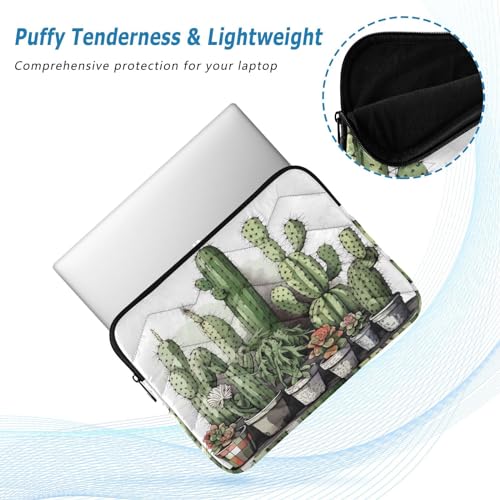 Funda para portátil 13-14 pulgadas con diseño cactus miniatura 5