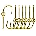 Fishing Hook Hat Pins Fishing Hook Clips,7pcs/Box Cap Hat Tie Clips for Fish Hooks Hat Gold/Silver/Black (Gold - 7pcs)
