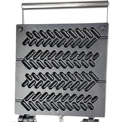 Weizenstängel-Waffel-Maschine Waffeleisen mit Antihaftbeschichtung, Fettauffangrille Kommerzielle elektrische Weizenstängel-Waffelmaschine 30 * 36 * 24cm – Bild 7