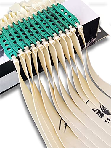 20 PCS Banda de Goma Ancha de Tirachinas de Alta Velocidad Juego de Reemplazo, Bandas de Tensión Slingshot de Planas Elásticas, Adecuado para Juegos de Caza y Tiro para Adultos y Niños,0.8mm,L Cover