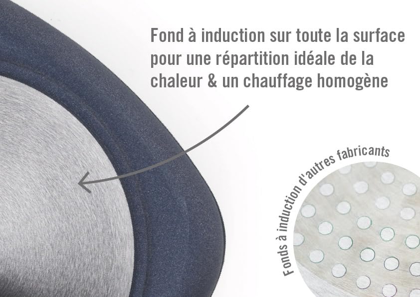 Poêle carrée Woll Diamond Lite induction 22cm à manche amovible four - 7