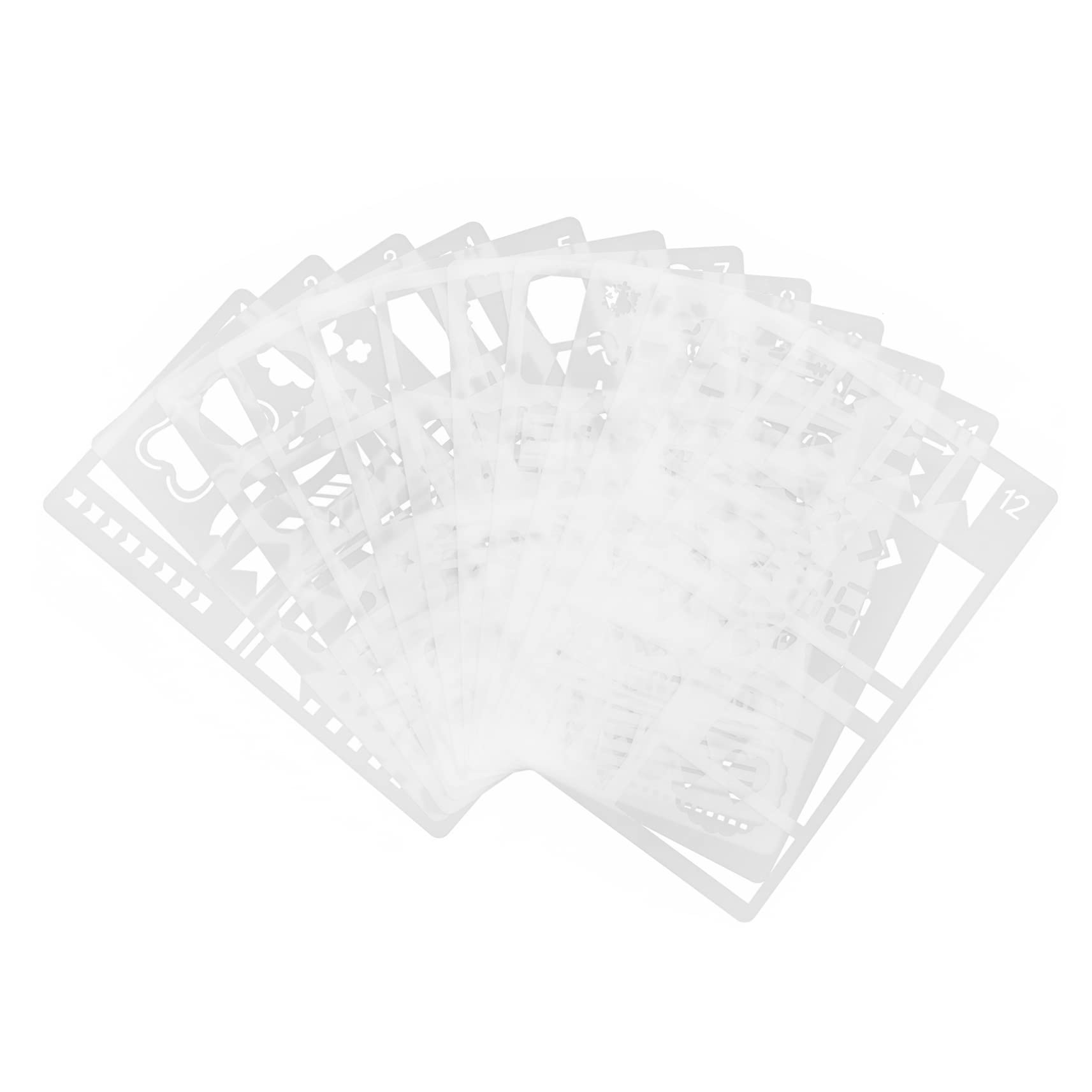 Artibetter 4 Set Modello di Pittura Stencil per Mestieri Numero di Grandi Dimensioni Stencil per Pittura per Artigianato Scrapbook Stencil L'animale Domestico 12 Pezzi * 4