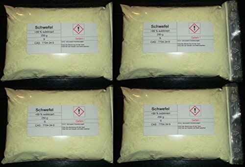 1000 g de soufre sublimé, pauvre en acide, pur > 99,9 % pour la collection d'élémentaires Cover