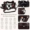 VOESLD Große Damen Shopper Tasche PU Leder Handtasche Umhängetasche Tote Bag im Vintage Stil Schultertasche für Alltag Arbeit Reisen Shopping (Kaffeebraun) #4