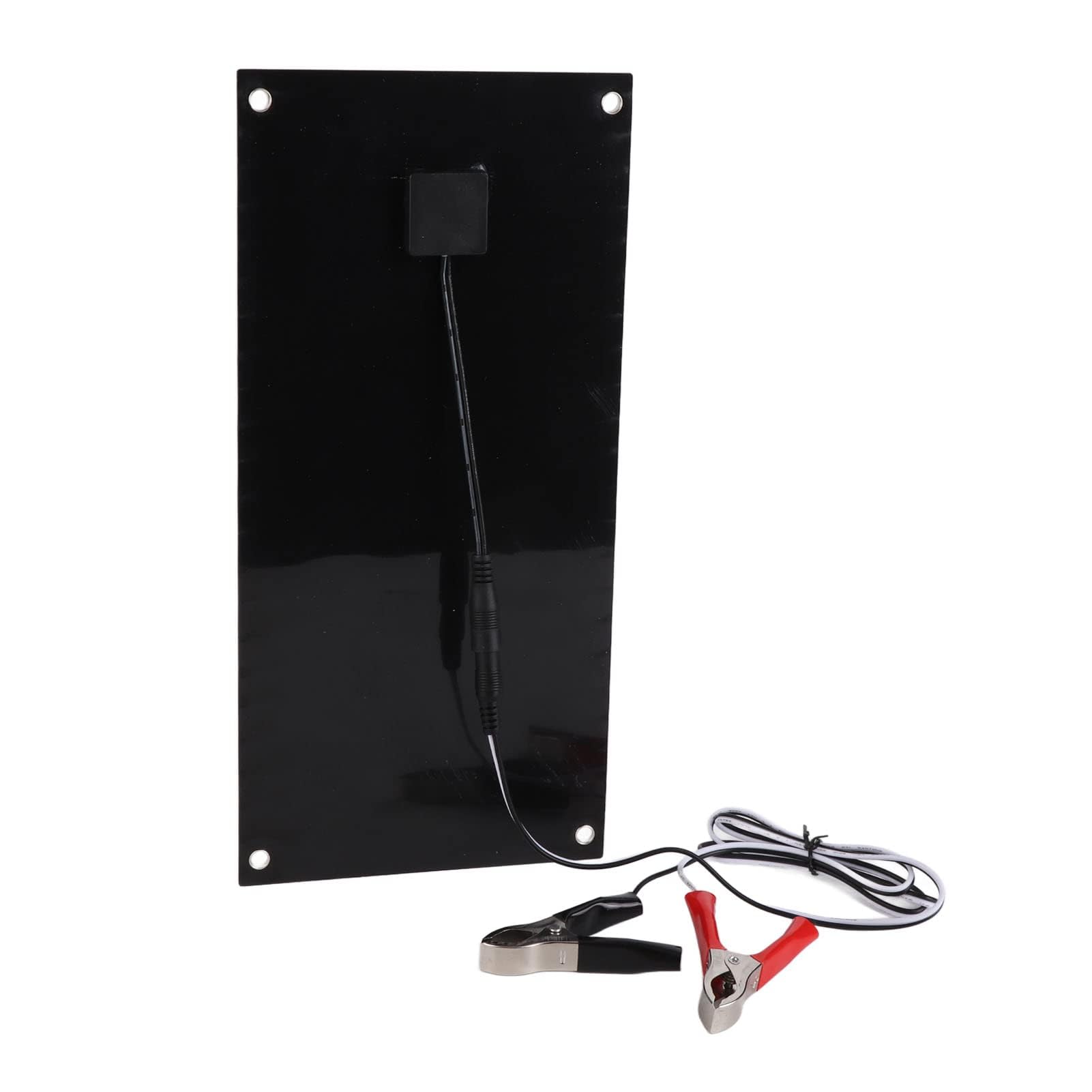 300×145mm Panneau Solaire, 20W 12/24V 100A Kit de Chargeur de Batterie de Panneau Solaire Kit de Panneau Solaire de Contrôleur de Charge avec Clip de Batterie de Câble D'extension
