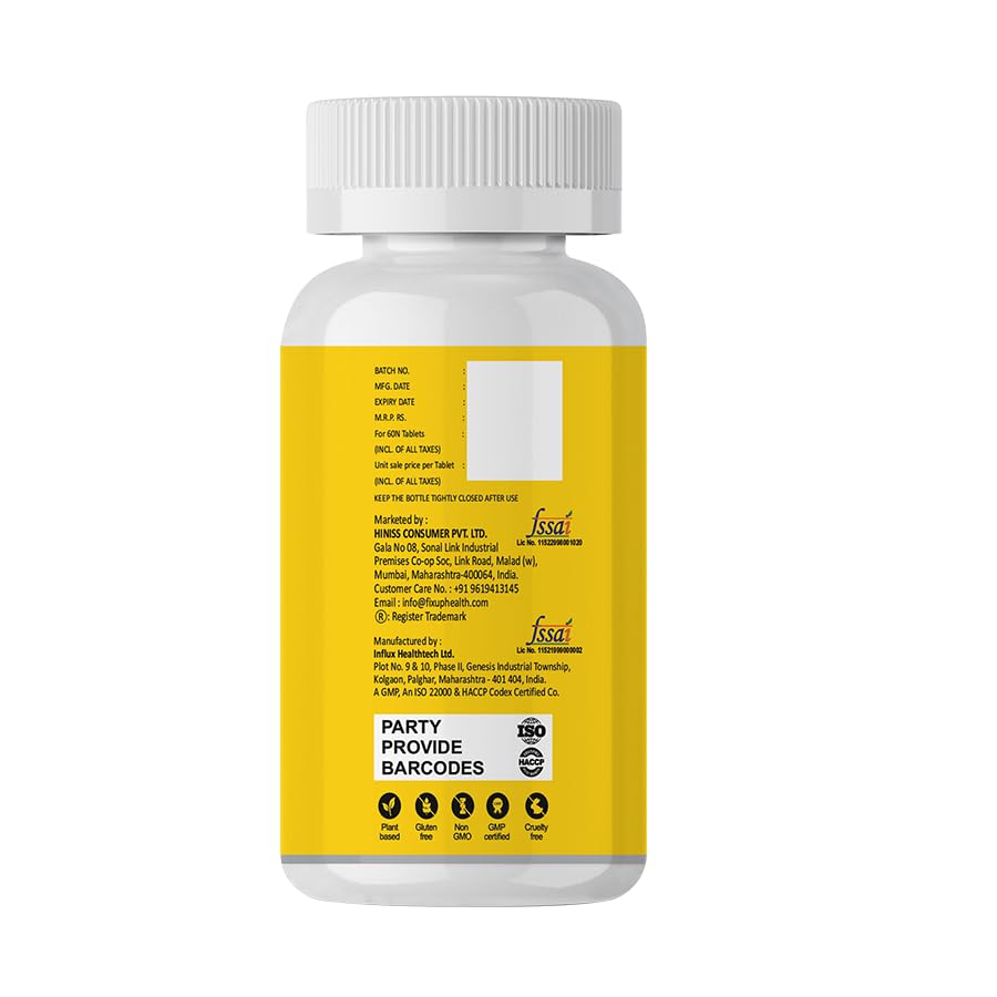 Image of Fixuphealth Calcium Citrate Malate Tablets with Magnesium, Zinc, Vitamin D2, K2, Moringa & Boswellia Serrata | Bone & Joint Support Supplement for Men & Women | 60 Tablets