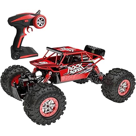 lyjojy 4WD Rock Crawlers RC Car High Speed 1/10 All Terrain RC Truck 2.4GHz Electric Remote Control Vehicles RTR Climbing Drift Buggy Kid's Christmas Birthday Present Cover