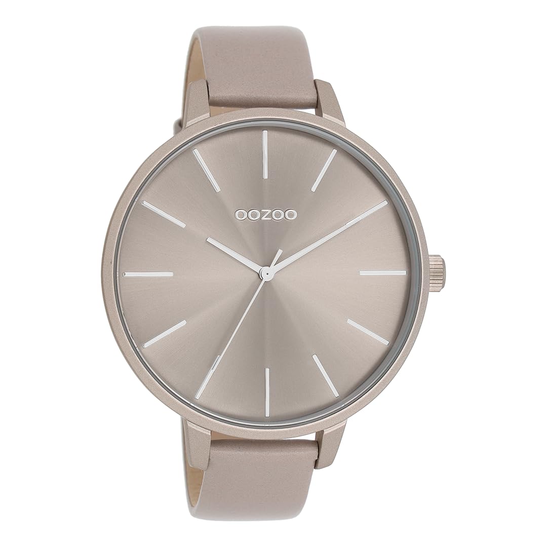 Oozoo Timepieces Damen Uhr | Armbanduhr Damen mit Lederarmband | Hochwertige Uhr für Frauen | Edle Analog Damenuhr in rund
