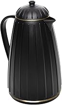 WOLFF - Garrafa Térmica De Plástico Carrossel Preta 1L - Para Café, Leite, Chás e Água