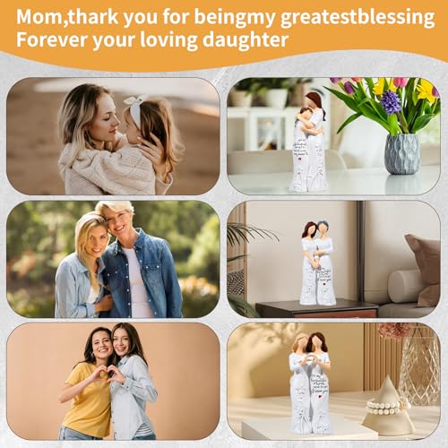 Figura Decorativa Madre e Hija de Resina miniatura 3