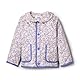 Amazon Essentials x Sofia Grainge Unisex Kinder Mittelschwere Feldjacke mit Rüschen, Blau Elfenbein Zart Blumig, 3 Jahre