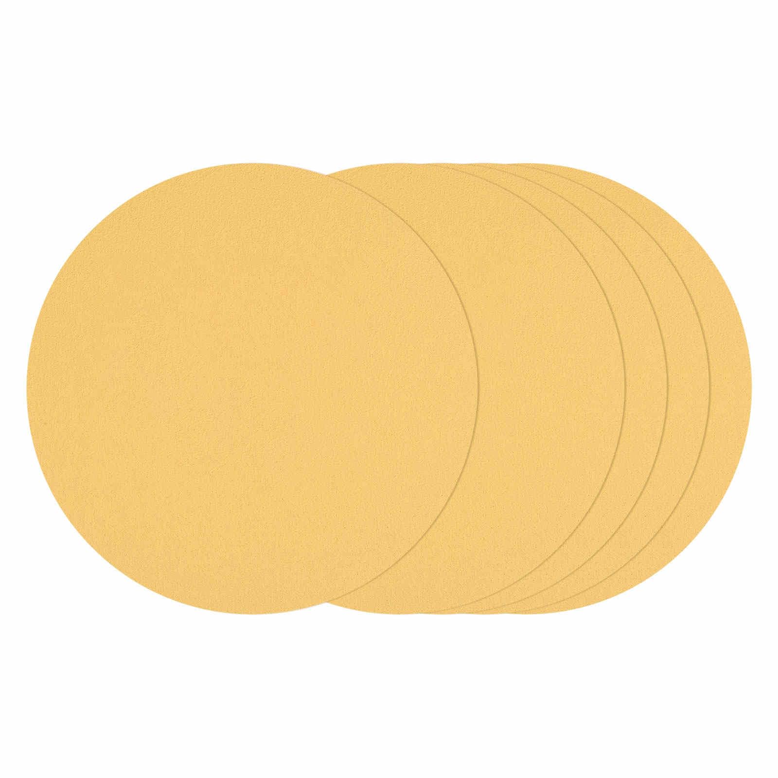 Kozelo 25 Pcs Sanding Discs 220 mm 60 Grit Hook and Loop Random Orbital Sandpapers Suitable for Drywall Sander Wood Metal Furniture, Yellow โ image 1