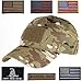 Lightbird Multicam Tactical Hat,Military Army OCP Hat with 6 American Flag Patch,Adjustable Operat Baseball Cap for Men