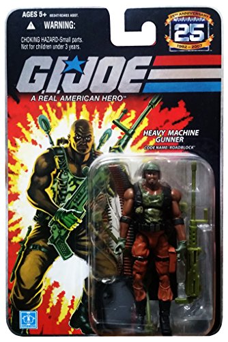 G.I. Joe 25th Anniversary: Roadblock (Heavy Machine Gunner) 3.75 Inch Action Figure