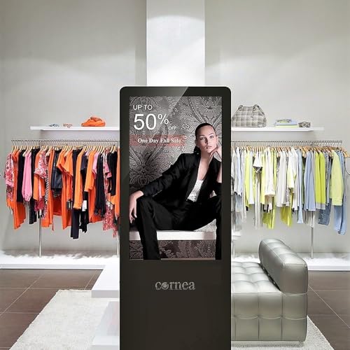 Image of Cornea Digital Standee 43 Inch Non Touch Screen Kiosk - Floor Stand Digital Signage and Displays Android Wi-Fi IPS for Restaurants,Exhibition,Shopping Malls,Weeding Ceremony & Real State Projects