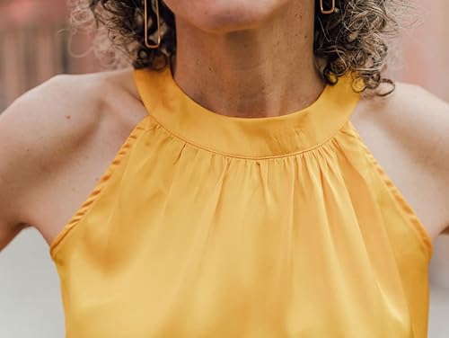 Miniatura 4 de Top halter Sintra + patrón de costura de vestido