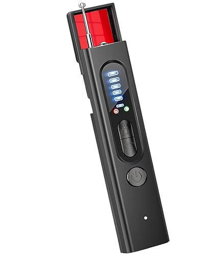 Hidden Camera Detectors, Portable Wireless Camera Detectors, Anti-Spy Hidden Camera Detector, GPS Tracker Detector and Bug Detector for Car, Indoor Home, Hotel, 5 Levels Sensitivity