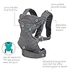 Infantino Flip 4-in-1 Convertible Baby Carrier, Adjustable, Ergonomic Babywearing, Registry Essential, Baby Carrier for Newborn to Toddler, Gray #4