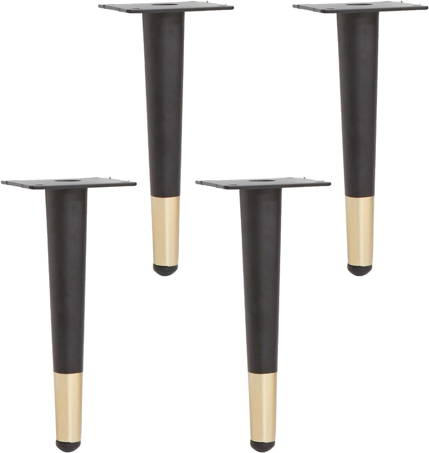 Gambe del tavolo, 4 Gambe for Mobili Conici In Metallo,Gambe Oblique In Acciaio Inossidabile,Gambe for Tavolini Antiscivolo,Adatto for Letto/Tavolo/Armadio,Non Ossidante,Non Sbiadito,Ispessimento Soli