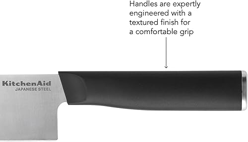 Miniatura 34 de KitchenAid Cuchillo de carnicero clásico con cubierta de hoja de ajuste personalizado, 6 pulgadas, cuchillo de cocina afilado, hoja de acero