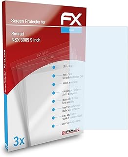 atFoliX Screen Protection Film compatible with Simrad NSX 3009 9 Inch Screen Protector, ultra-clear FX Protective Film (3X)