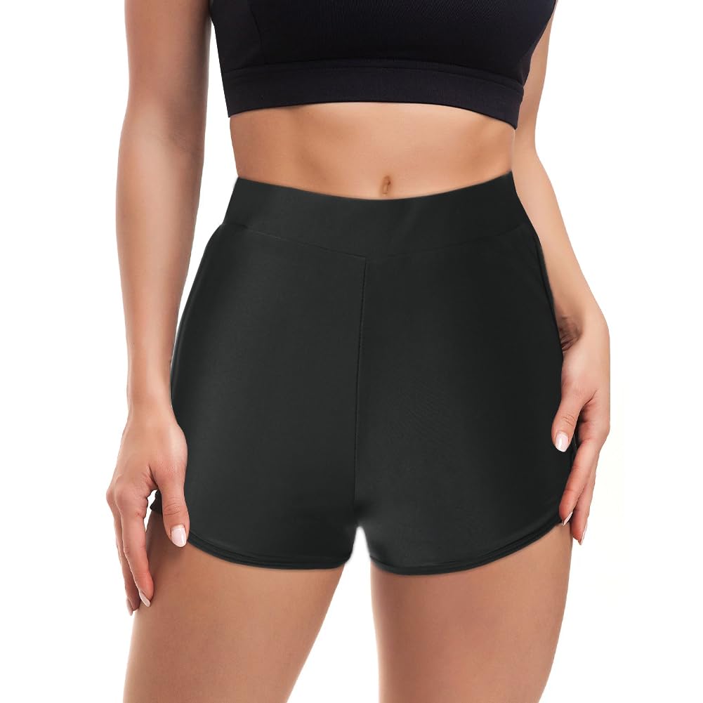 baleaf Pantaloncini da Bagno Donna UPF 50+ Asciugatura Rapida Costume da Bagno da Mare Surf con Tasca Bla Scuro XS