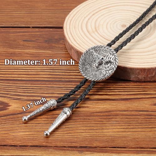 Image of Bolo Tie for Women Men, Western Bolo Tie Rodeo Cowgirl Cowboy Tie Bolo Ties Cowboy Accessories for Men Women