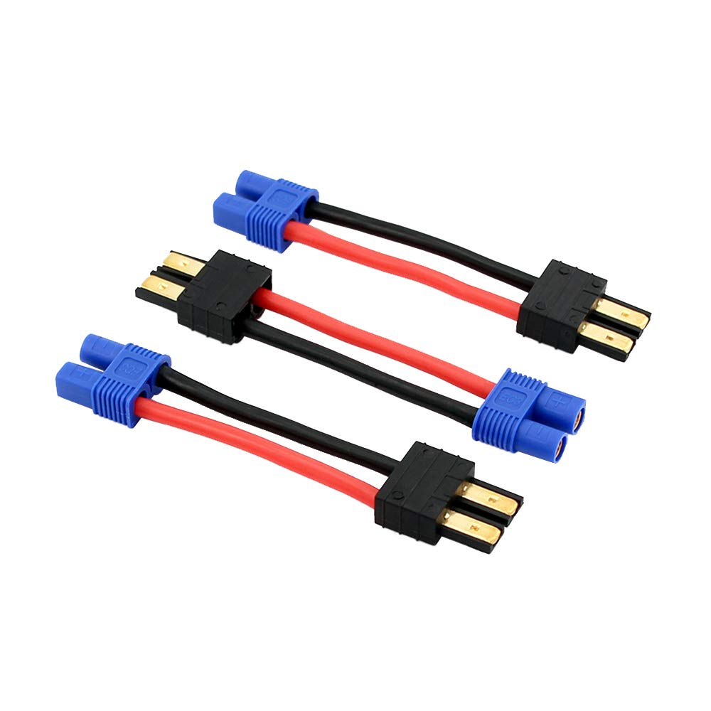 Amazon.com: 3pcs Compatible with TRX Male to EC3 Female Connector Adapter  with 14awg 5cm/2inch Wire(BDHI-08) : Electronics