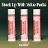 Vacation Strawberry Jello Salad SPF 30 Lip Balm, Hydrating Sunscreen for Lips, Water-Resistant, Lightweight, Transparent Sheen, Vegan Formula Made without Beeswax (Pack of 3)