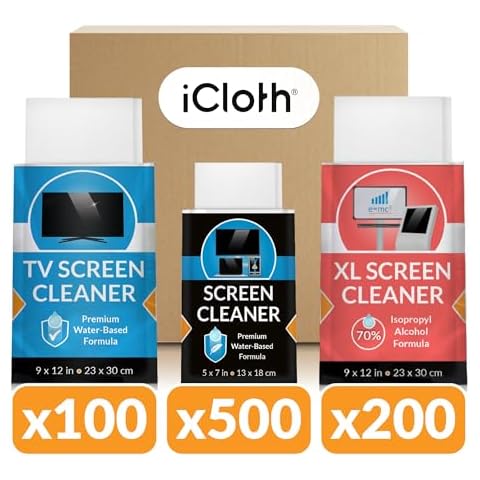 iCloth Screen Cleaning Wipes Family Size Bundle Cover