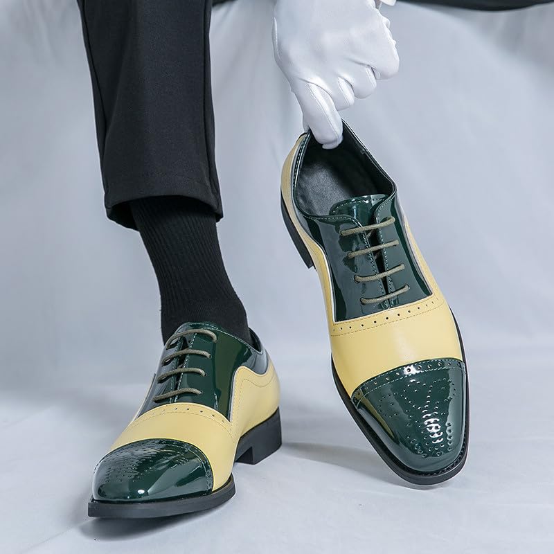 Santimon Men’s Leather Penny Loafers – Comfortable Slip-On Plain Toe Dress Shoes for Business & Casual Wear4