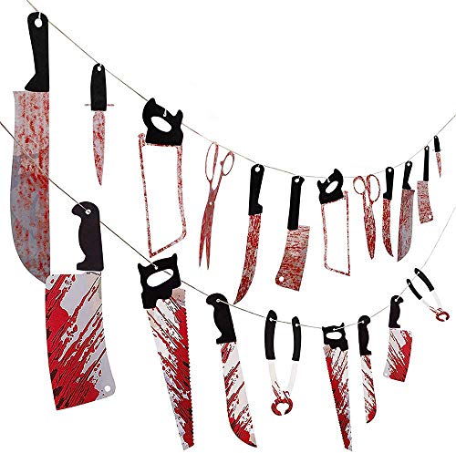 Cosy Bloody Garland Banner 2 Set - Halloween Zombie Vampire Party Decorations Supplies?8pcs?12pcs?