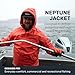 Grundens Men’s Neptune Commercial Fishing Jacket | Waterproof, Adjustable, Green, X-Small