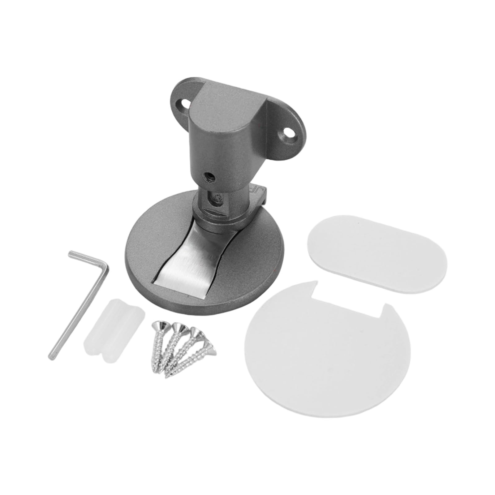 Windproof Door Stoppers Strong Aluminum Ground Stoppers Noise Reducing for Home Door Security Quiet Buffer Noise Reduction