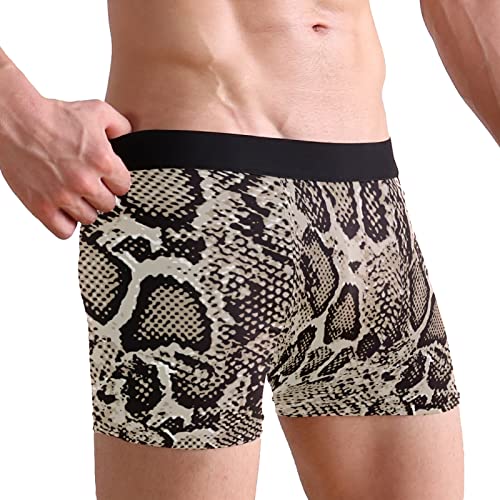 susiyo Retro Snake Skin Boxer Briefs for Men Underwear Multisize2