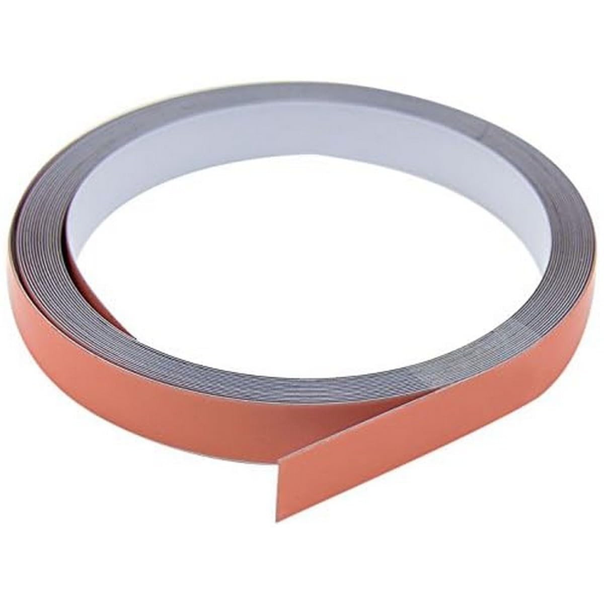 FIRST4MAGNETS SteelFlex® Gloss White & Premium Self Adhesive Steel Tape for Creating a Surface Magnets Will Stick to - 20mm Wide - 5m Length