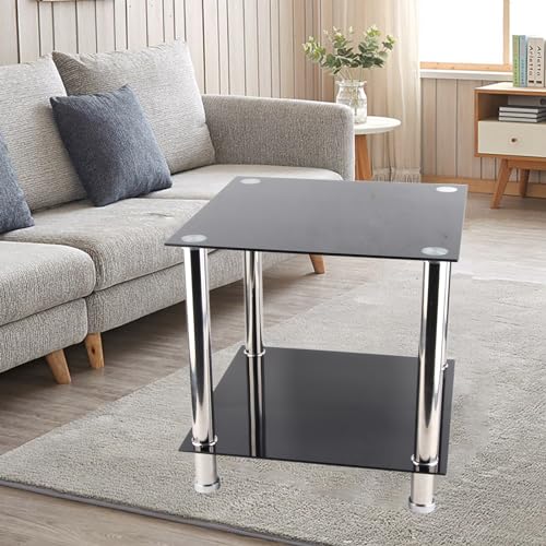 Elegante Lampada da Tavolo con Gambe Cromate in Vetro, Facile Montaggio per la Decorazione Domestica 17,72'