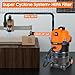 LUNYEE Dust Extractor for Woodworking 7.9GAL with Automatic Vacuum Switch, 1200W Cyclone Dust Separator for CNC Machine 99.5% Efficiency Dust Collectors with HEPA for Router Tool(Orange)