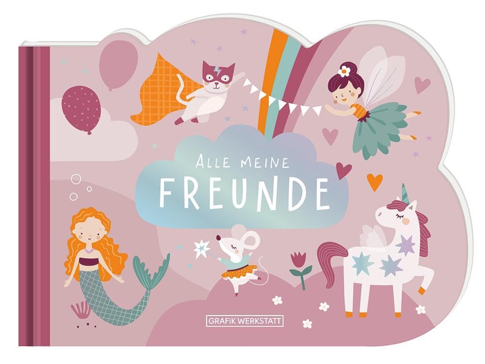 Freunde-Buch – Rosa – Erinnerungsalbum für die ersten Freundschaften