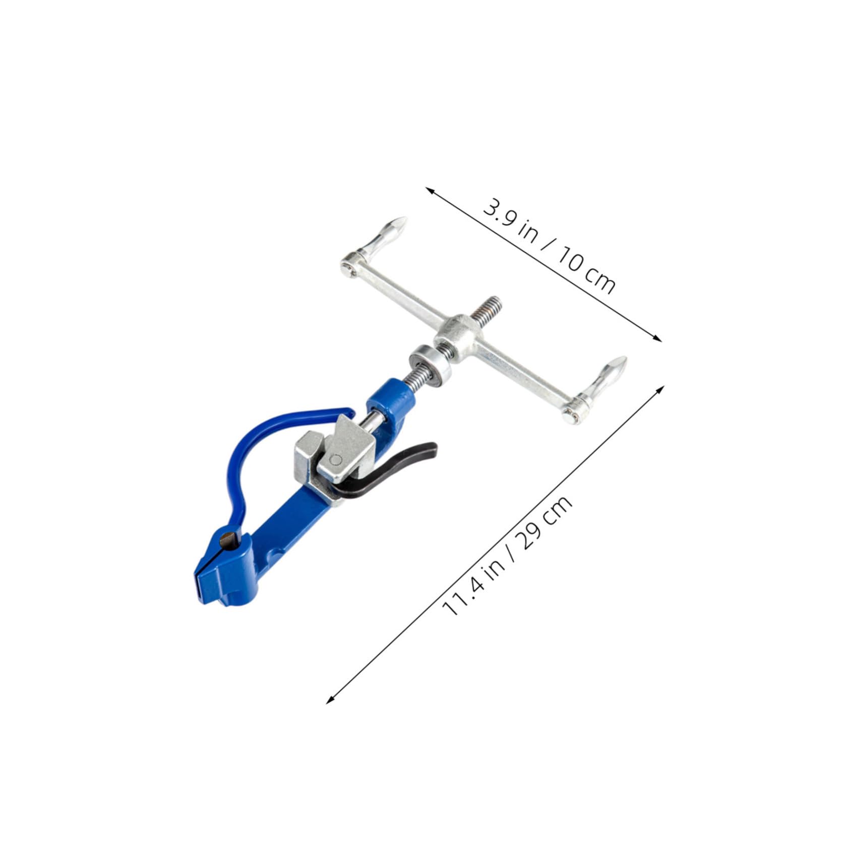 Cabilock Cortador de apriete Afectador de bandas de metal tensor de flejado de acero inoxidable Herramienta de unión de acero inoxidable herramienta de bandas Aleación de zinc Azul