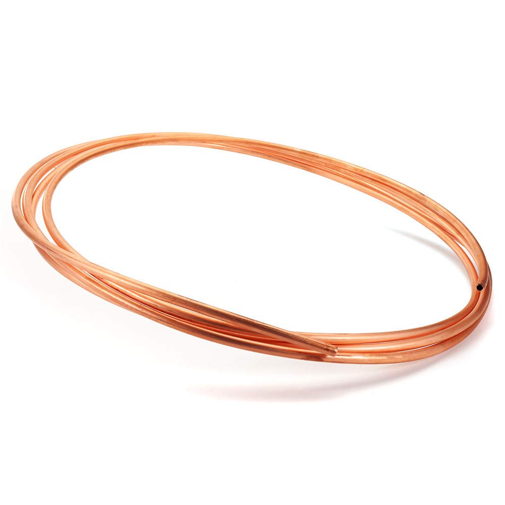 Tubo de cobre suave de 6 m de diámetro para aire acondicionado, manguera de latón con gas refrigerante R410A